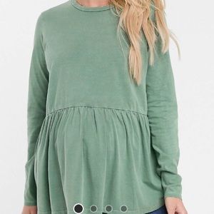 Asos Maternity Smock Top Long Sleeves